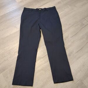 Peter Millar Pants Mens 36x28 Navy Blue Solid Crown Sport Golf Chino
